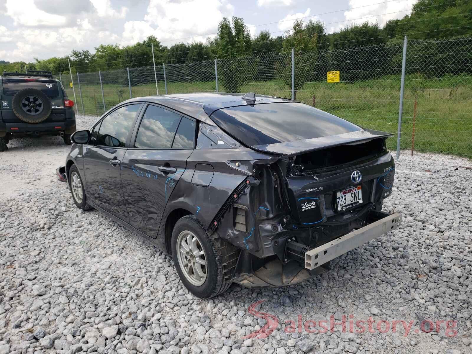 JTDKARFU3H3536181 2017 TOYOTA PRIUS