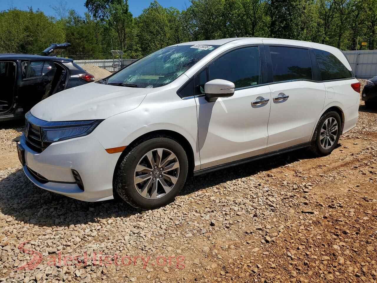 2021 HONDA ODYSSEY VIN 5FNRL6H71MB041277, auction photo