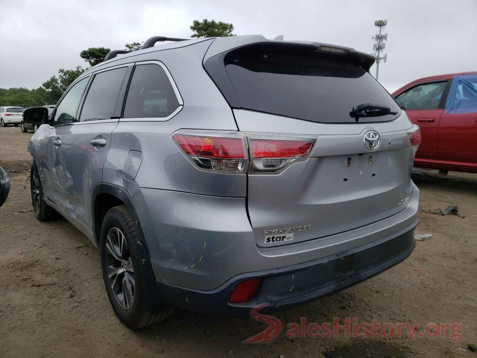 5TDJKRFH2GS238942 2016 TOYOTA HIGHLANDER