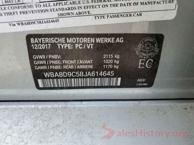 WBA8D9C58JA614645 2018 BMW 3 SERIES