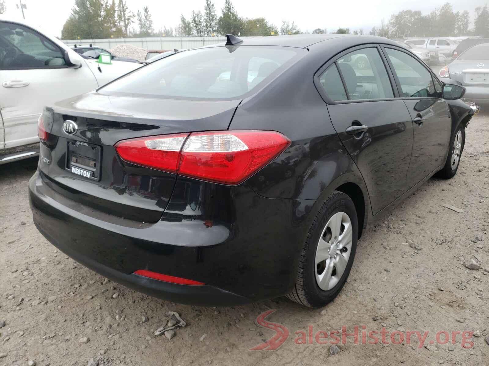 KNAFX4A63G5497376 2016 KIA FORTE