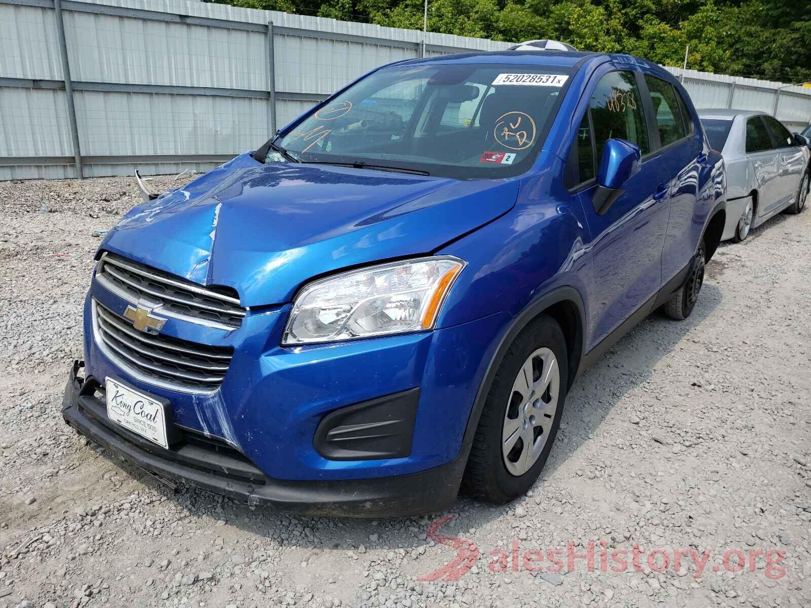 KL7CJKSB7GB754741 2016 CHEVROLET TRAX