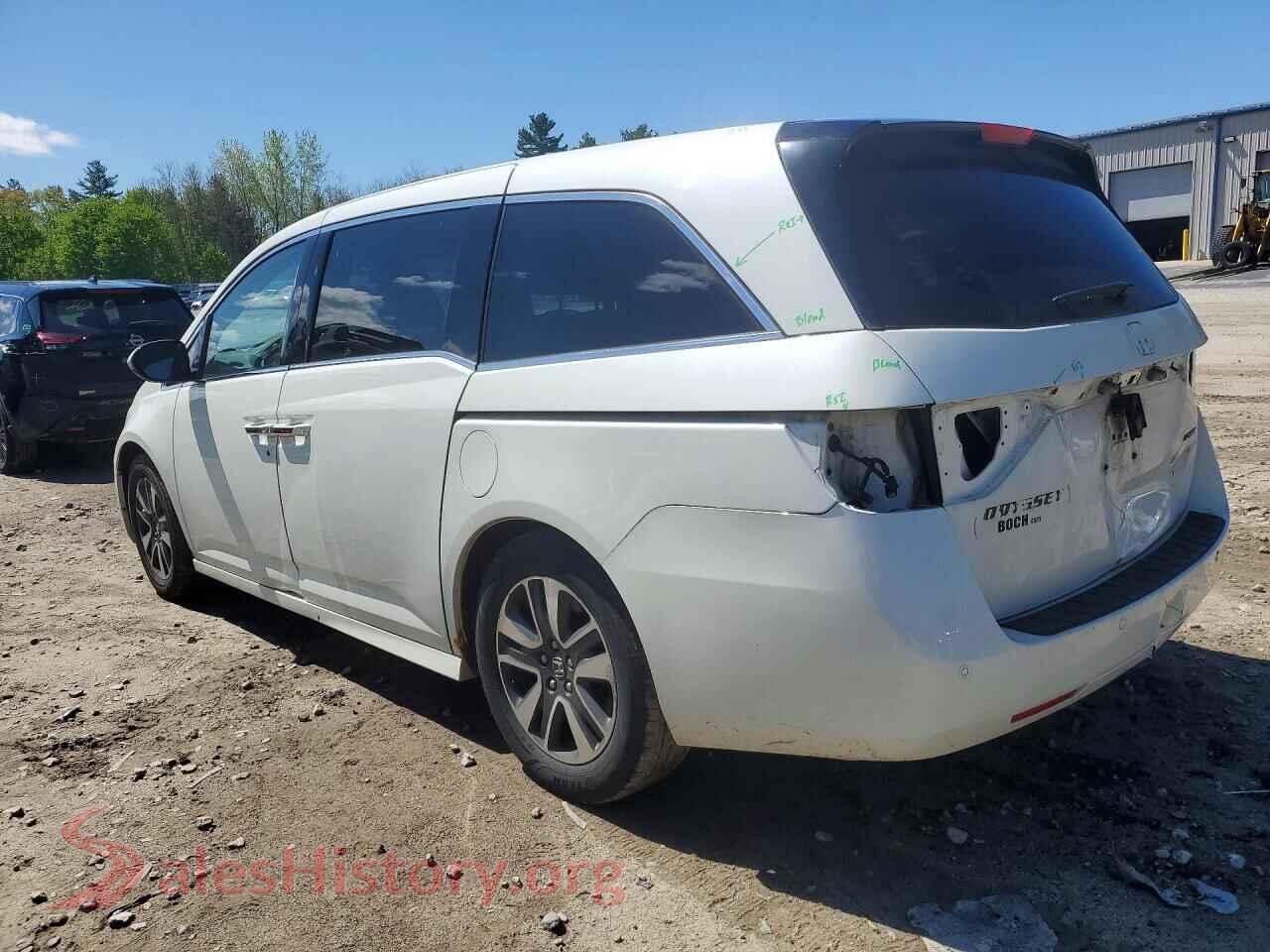 2017 HONDA ODYSSEY VIN 5FNRL5H91HB021841, front view