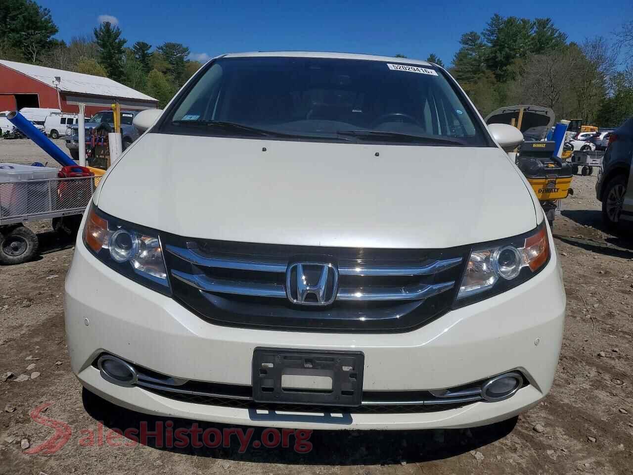 2017 HONDA ODYSSEY VIN 5FNRL5H91HB021841, rear view