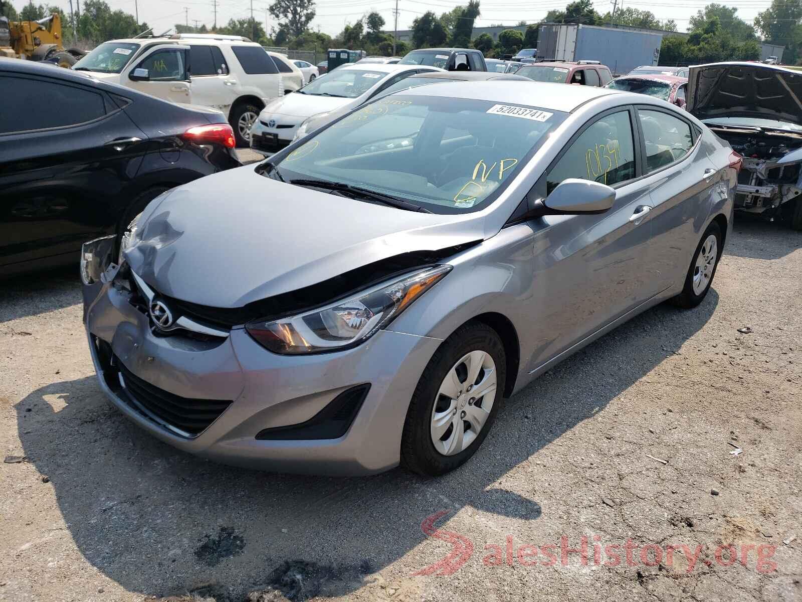 5NPDH4AE0GH783524 2016 HYUNDAI ELANTRA