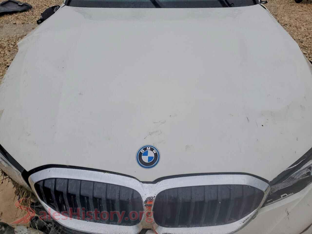 2022 BMW 3 SERIES VIN 3MW5P7J01N8C62743, VIN plate