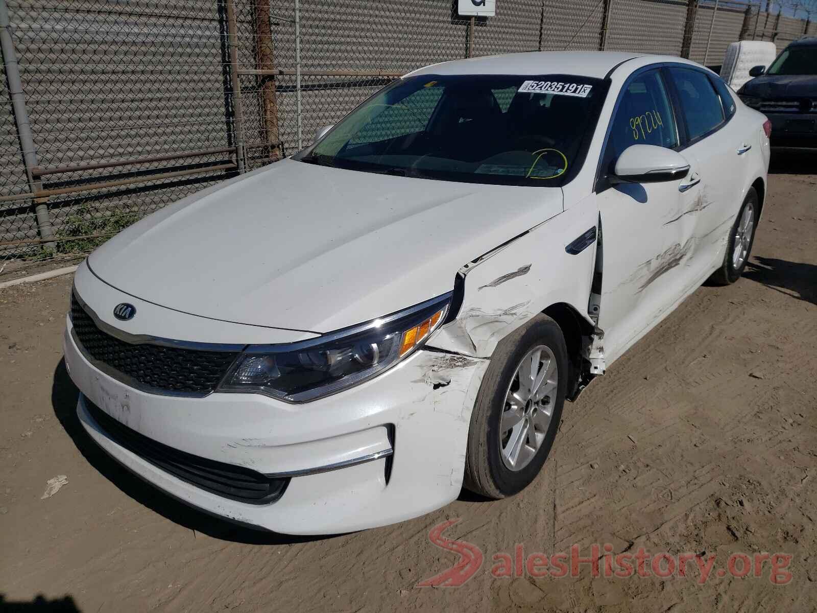 KNAGT4L33G5085624 2016 KIA OPTIMA