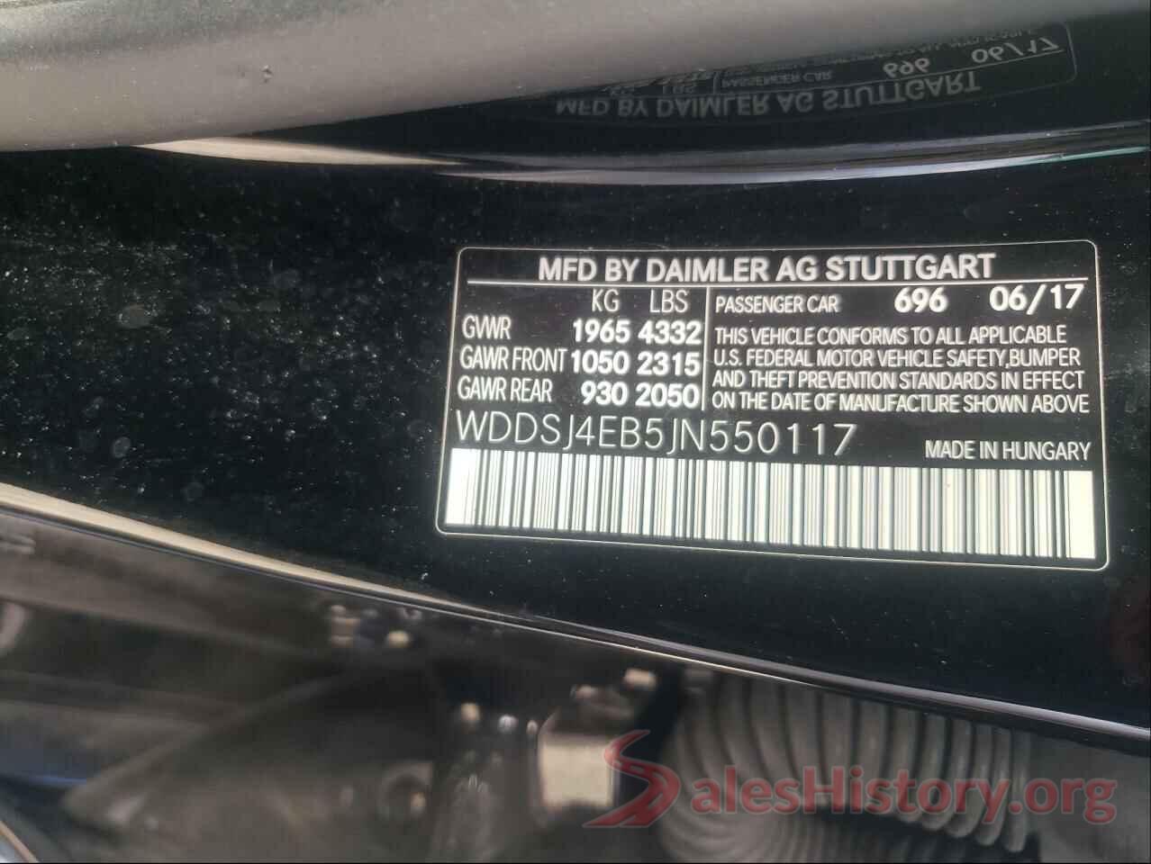 WDDSJ4EB5JN550117 2018 MERCEDES-BENZ CLA-CLASS