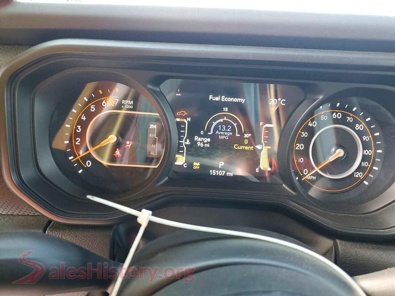 2024 JEEP WRANGLER VIN 1C4PJXFG6RW370890, interior center console