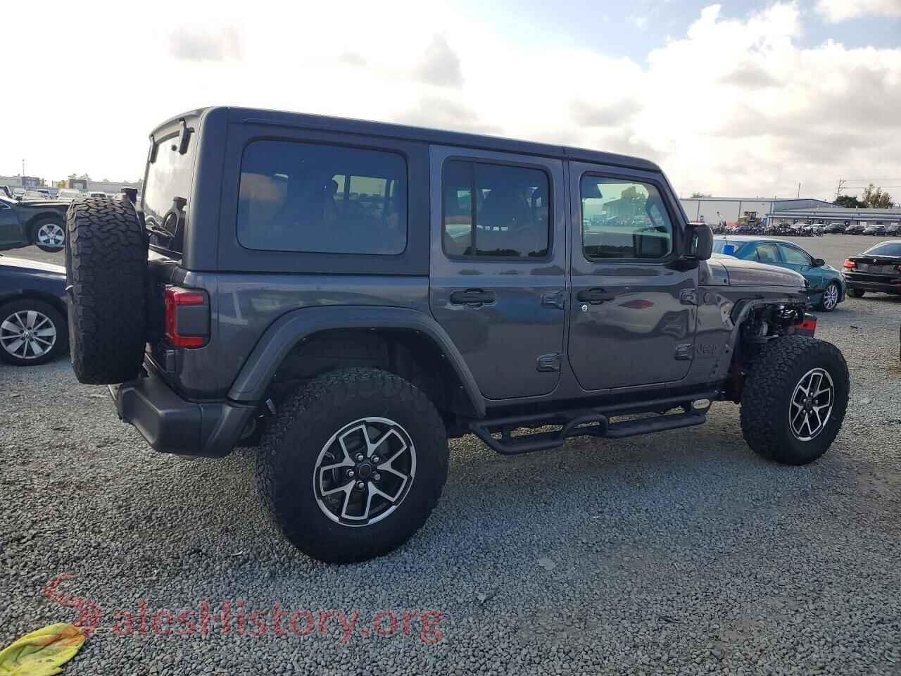 2024 JEEP WRANGLER VIN 1C4PJXFG6RW370890, right side view
