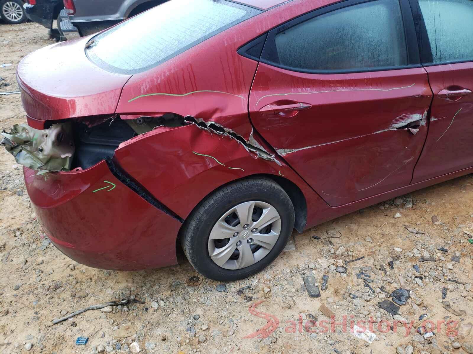 5NPDH4AE7GH681458 2016 HYUNDAI ELANTRA