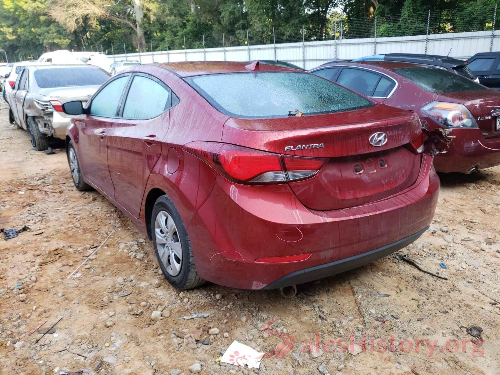 5NPDH4AE7GH681458 2016 HYUNDAI ELANTRA