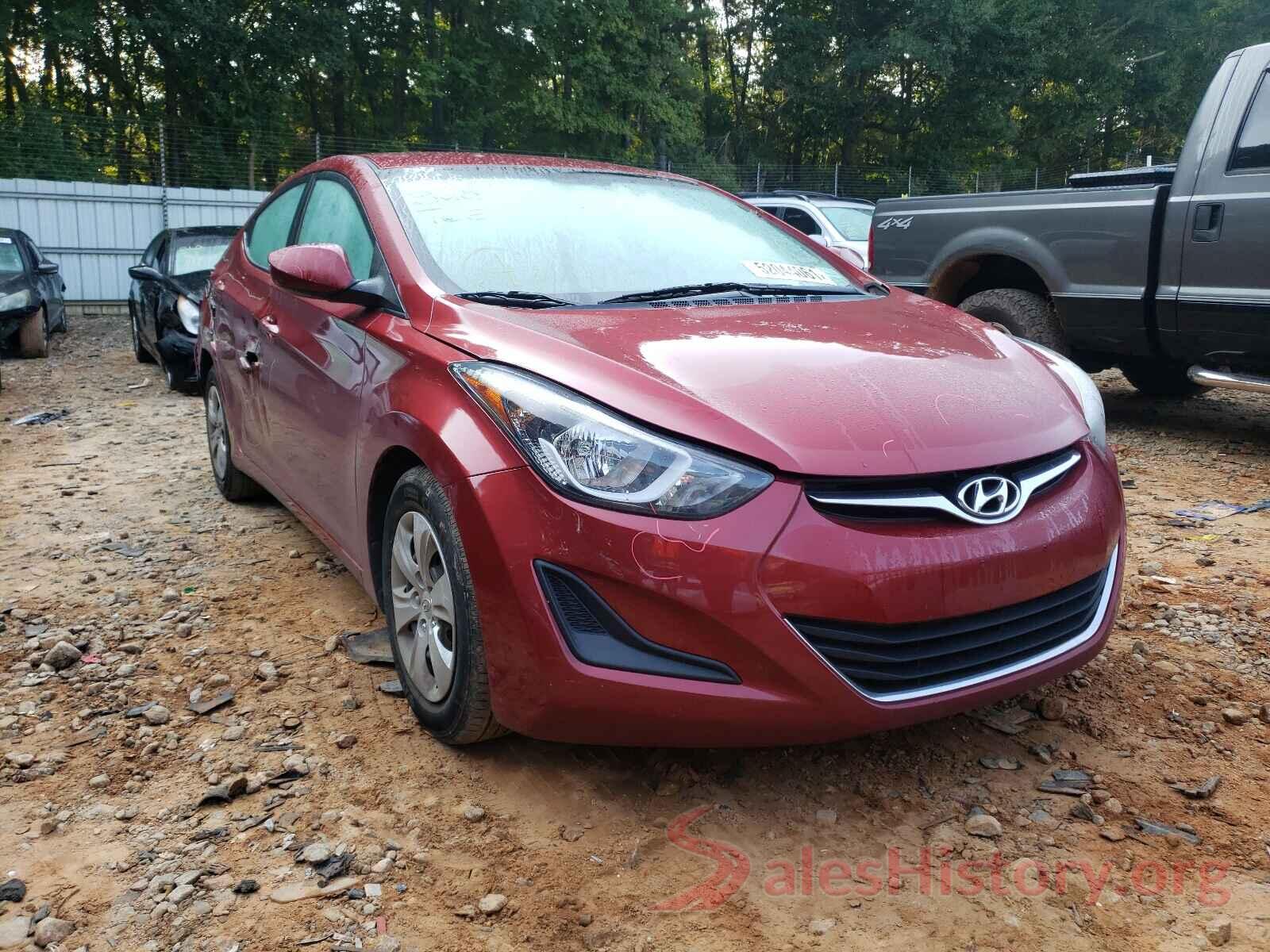 5NPDH4AE7GH681458 2016 HYUNDAI ELANTRA