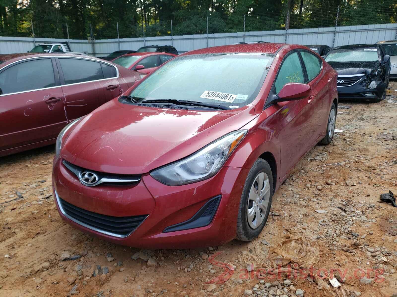 5NPDH4AE7GH681458 2016 HYUNDAI ELANTRA