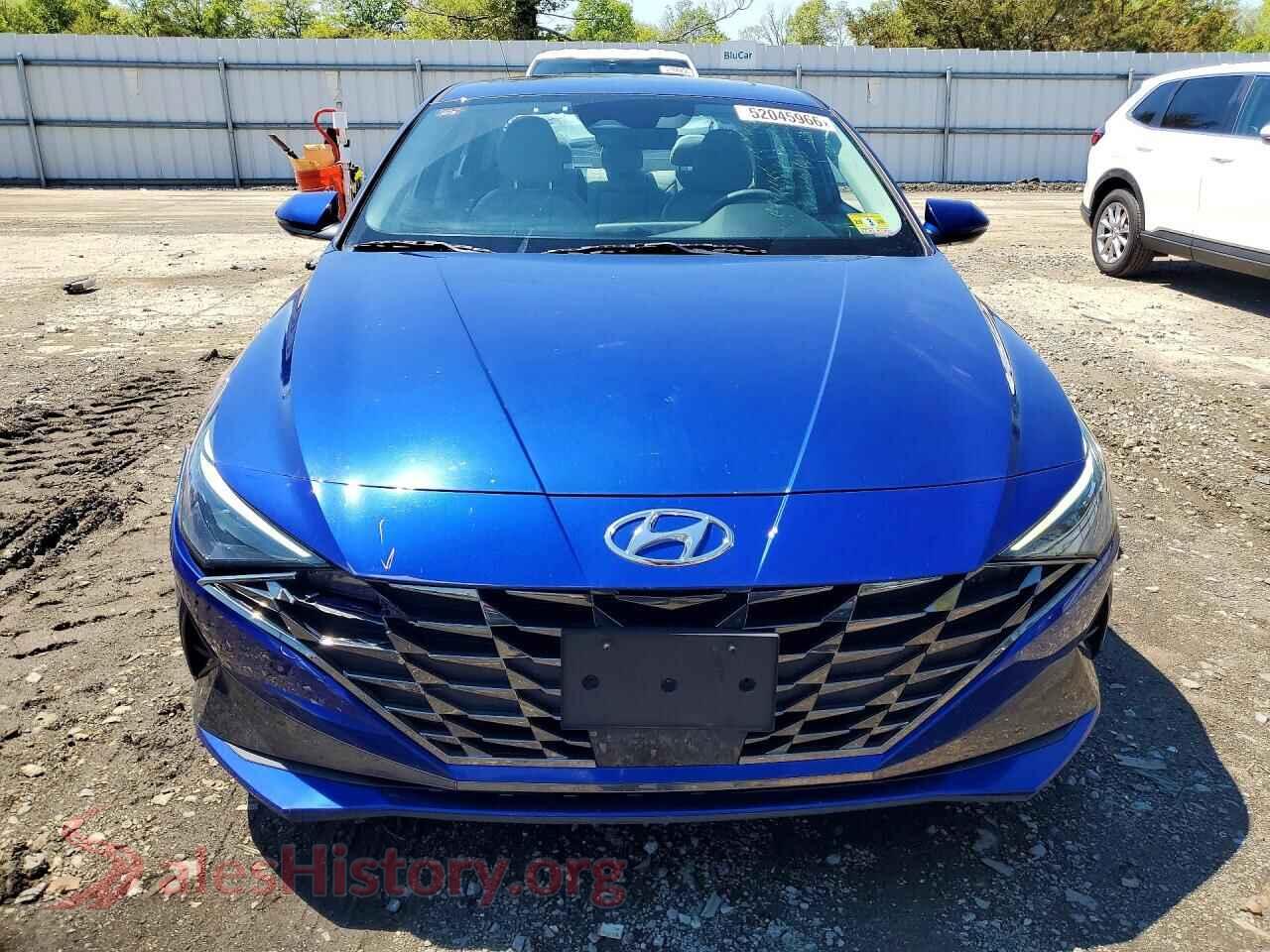2021 HYUNDAI ELANTRA VIN 5NPLP4AG6MH008611, rear view