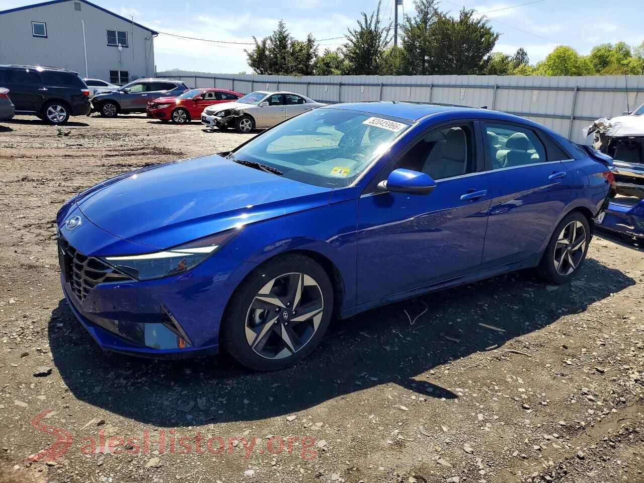 2021 HYUNDAI ELANTRA VIN 5NPLP4AG6MH008611, auction photo