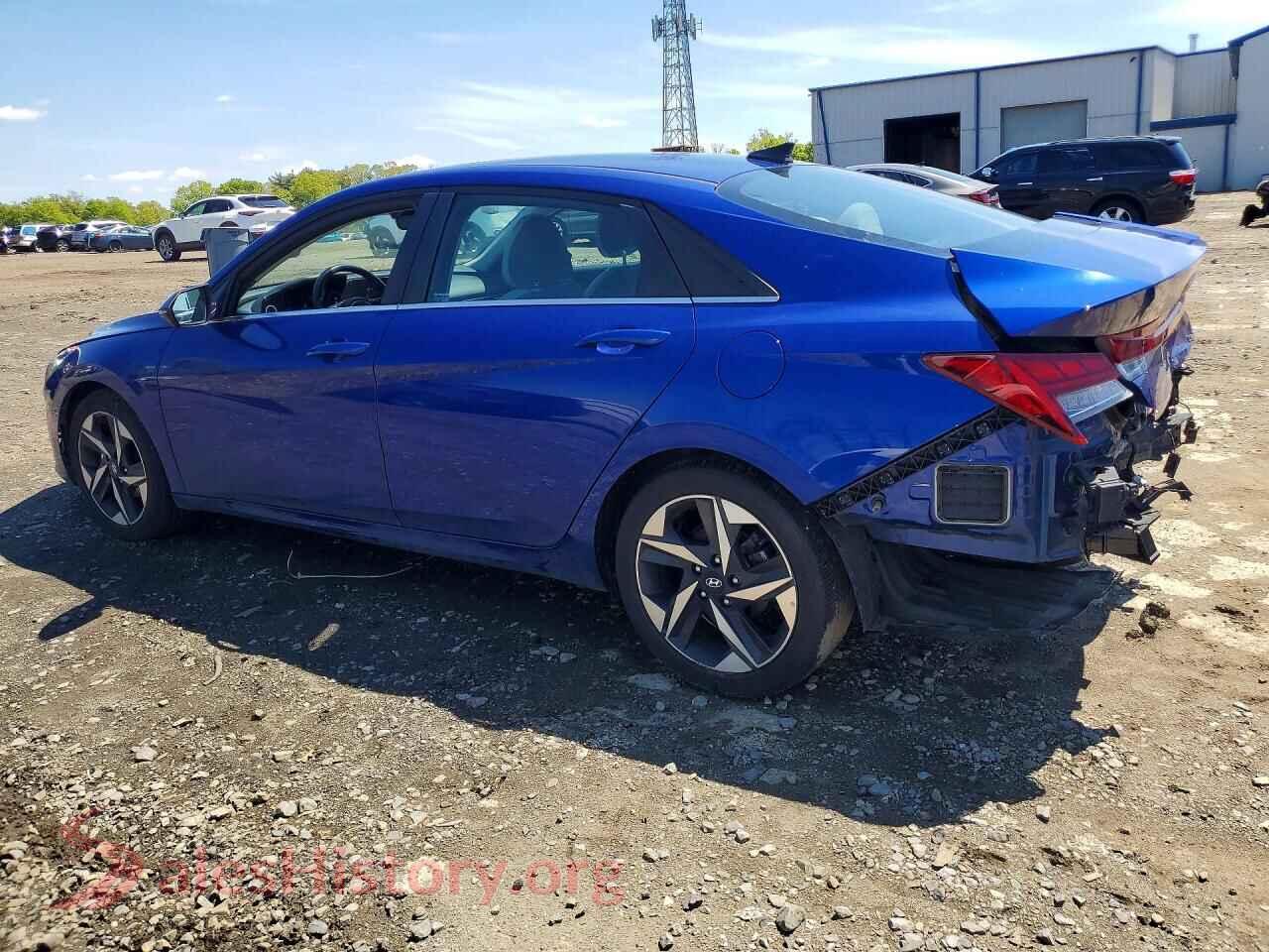 2021 HYUNDAI ELANTRA VIN 5NPLP4AG6MH008611, front view