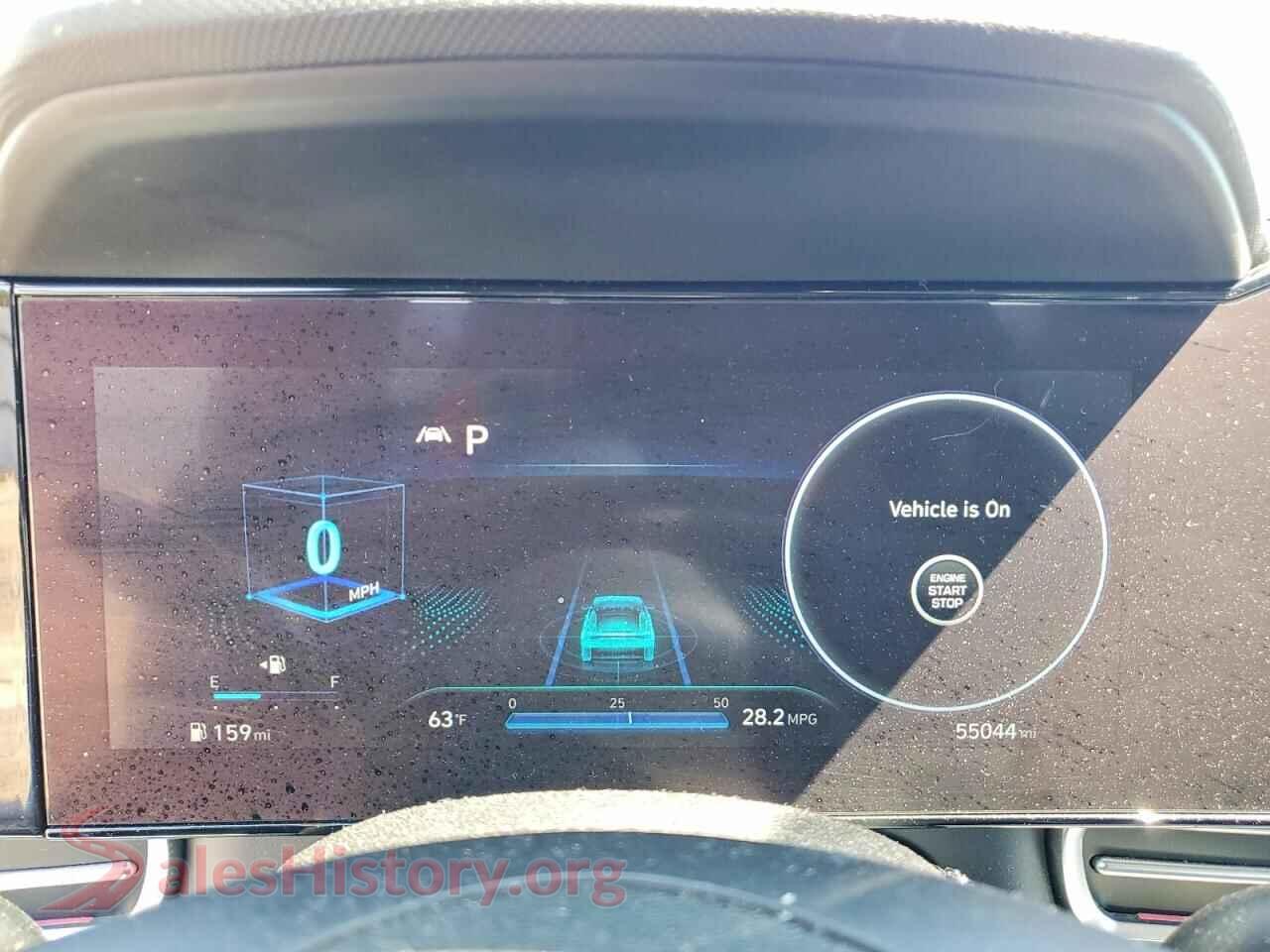 2021 HYUNDAI ELANTRA VIN 5NPLP4AG6MH008611, interior center console