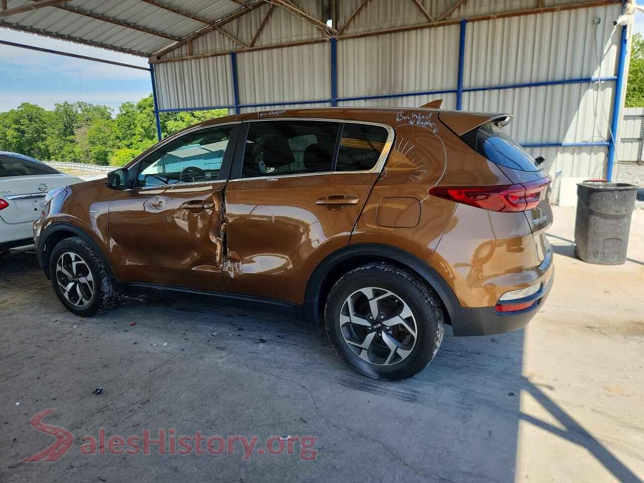 2021 KIA SPORTAGE VIN KNDPMCAC1M7922142, front view