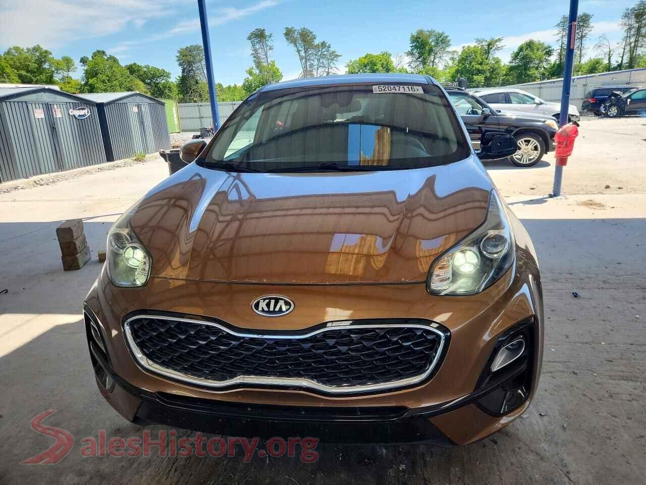 2021 KIA SPORTAGE VIN KNDPMCAC1M7922142, rear view