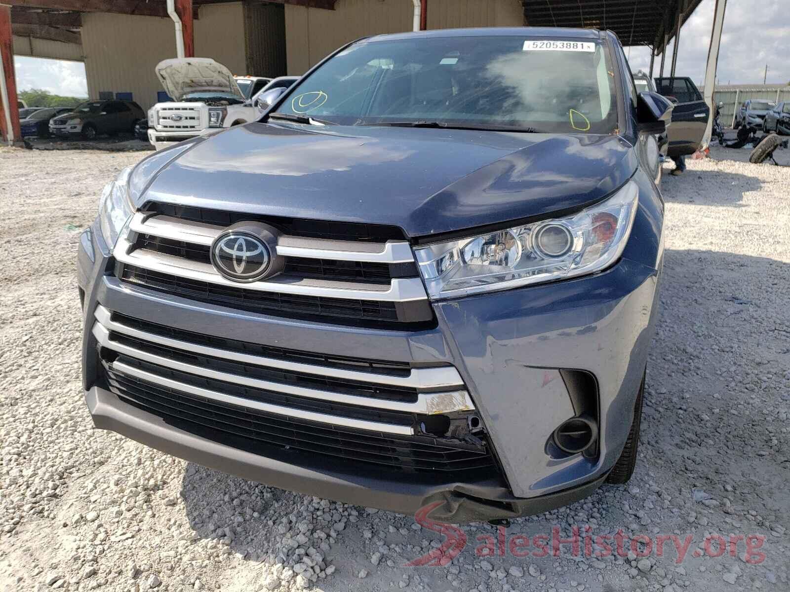 5TDZARFH5KS047031 2019 TOYOTA HIGHLANDER