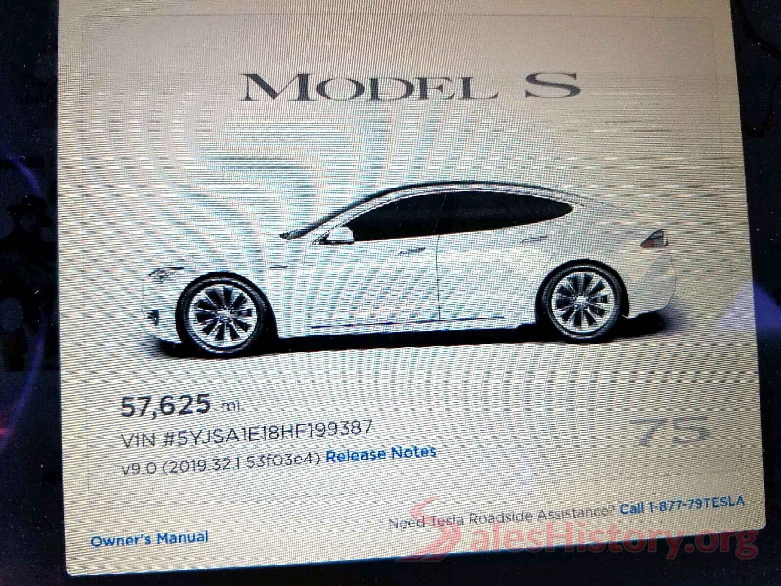 5YJSA1E18HF199387 2017 TESLA MODEL S