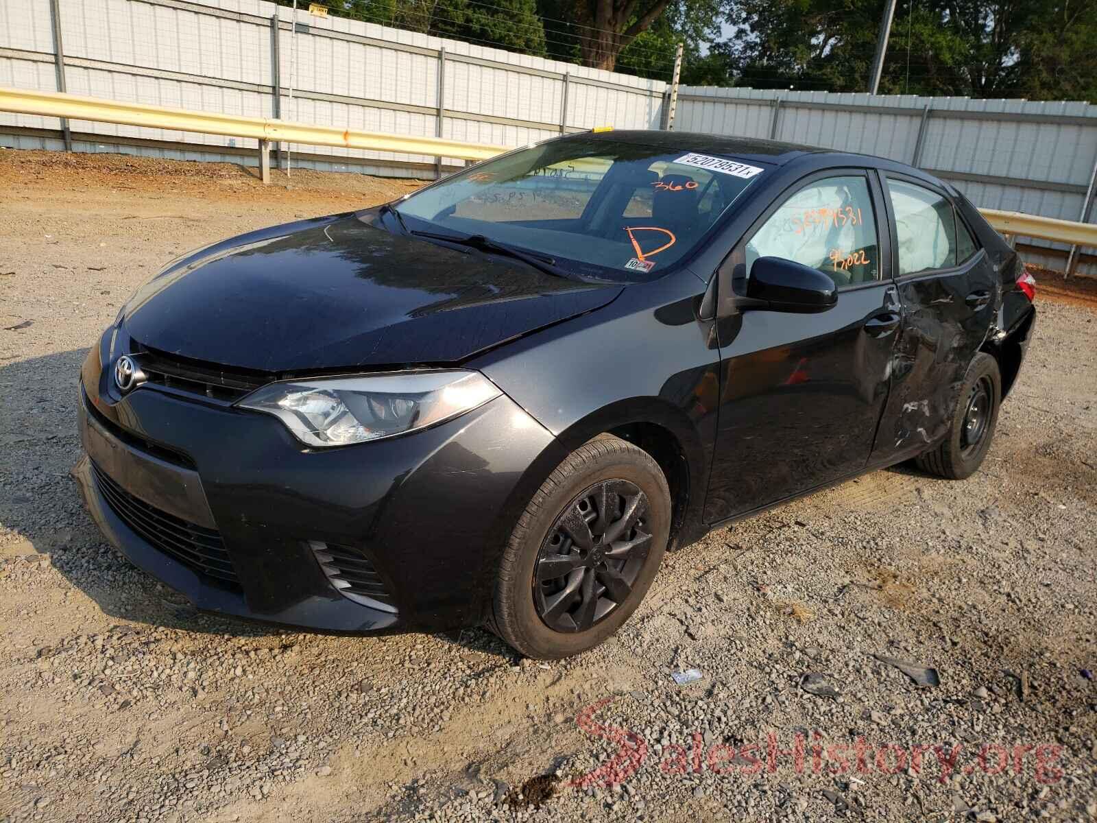 2T1BURHEXGC706037 2016 TOYOTA COROLLA