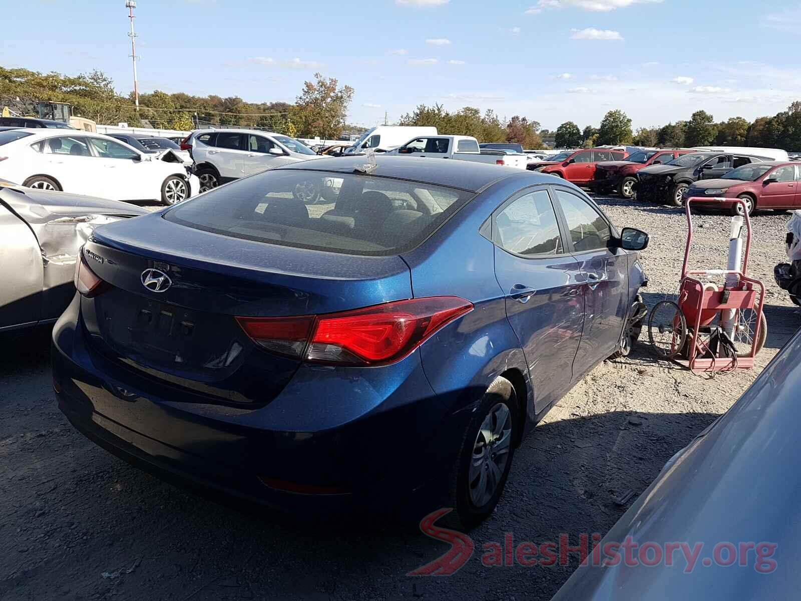 5NPDH4AE4GH688092 2016 HYUNDAI ELANTRA