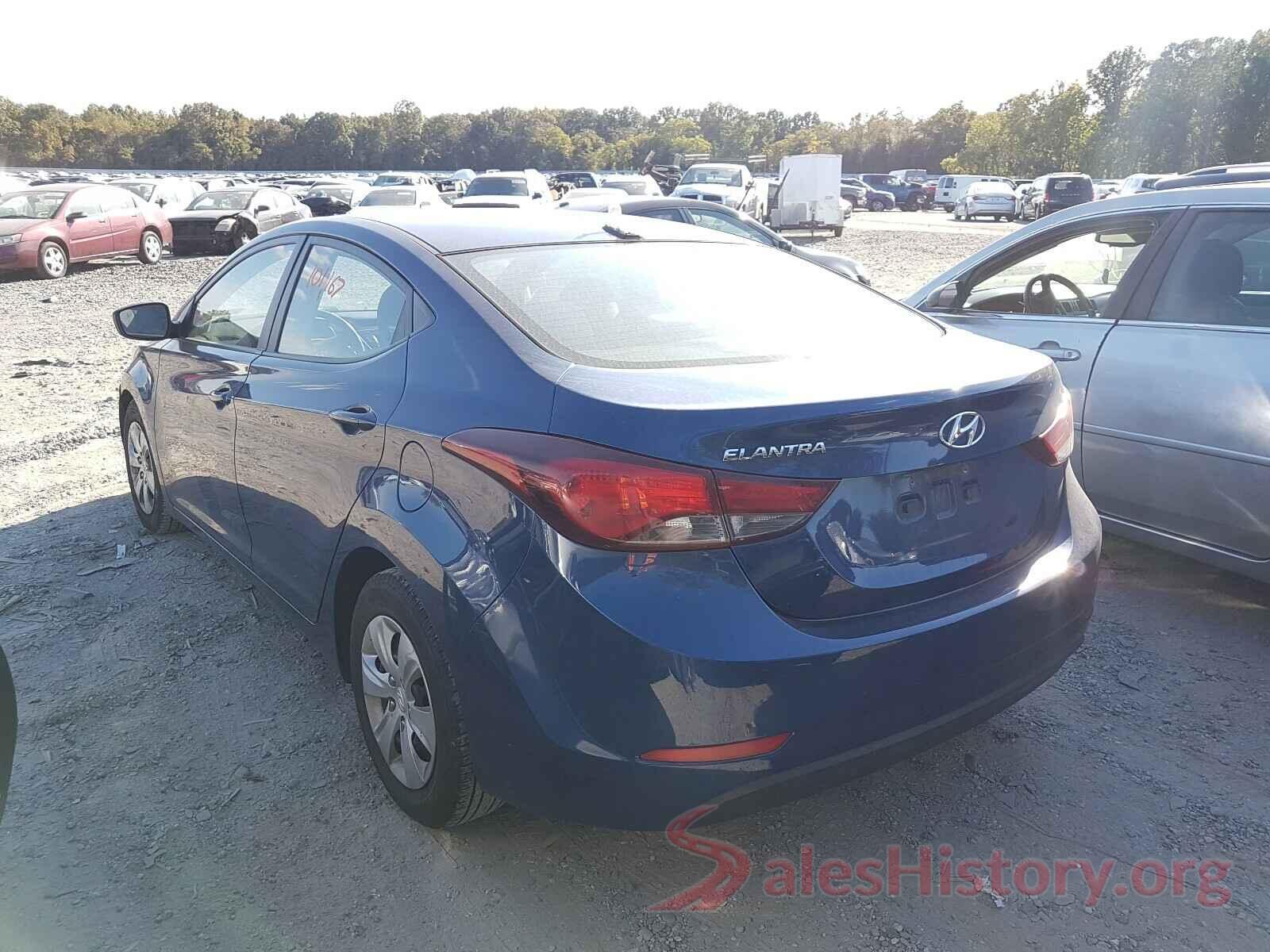 5NPDH4AE4GH688092 2016 HYUNDAI ELANTRA