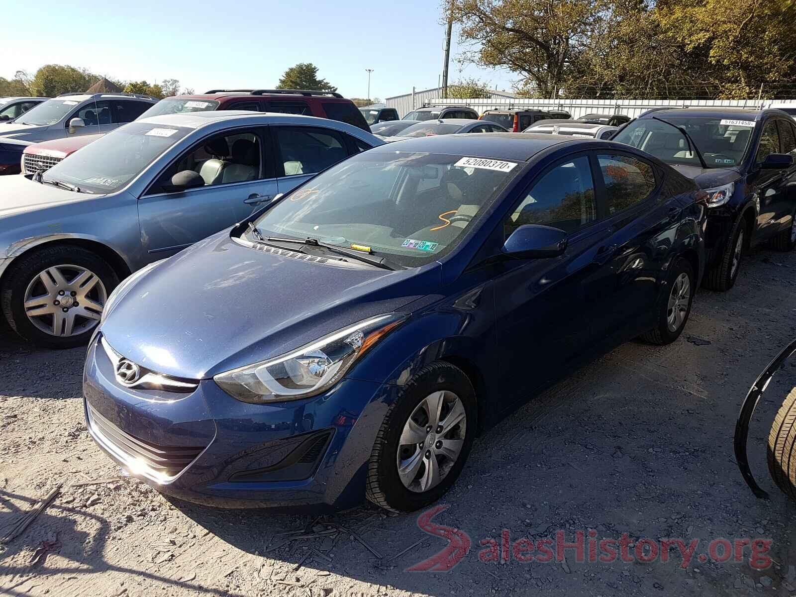 5NPDH4AE4GH688092 2016 HYUNDAI ELANTRA