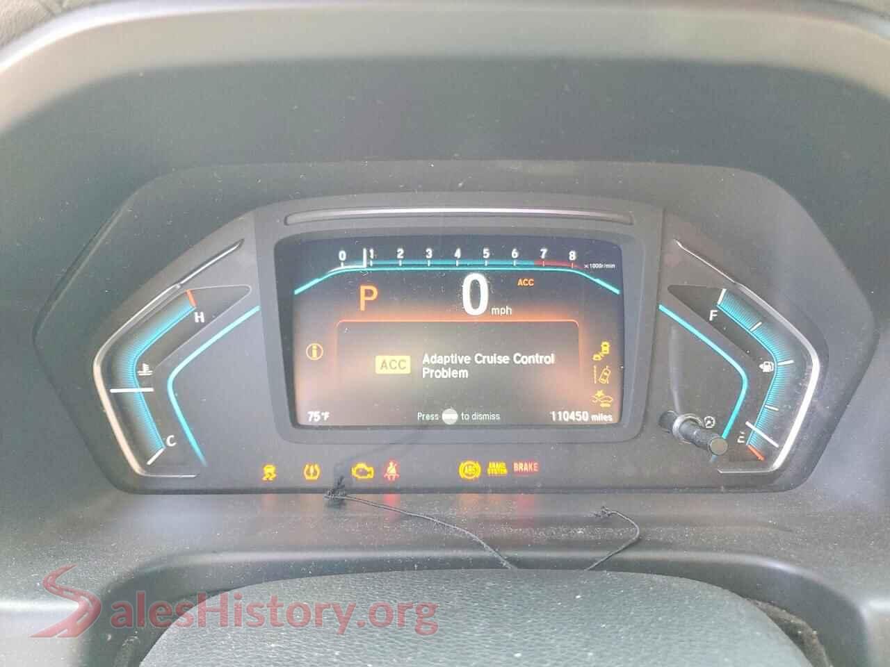 2019 HONDA ODYSSEY VIN 5FNRL6H9XKB062448, interior center console