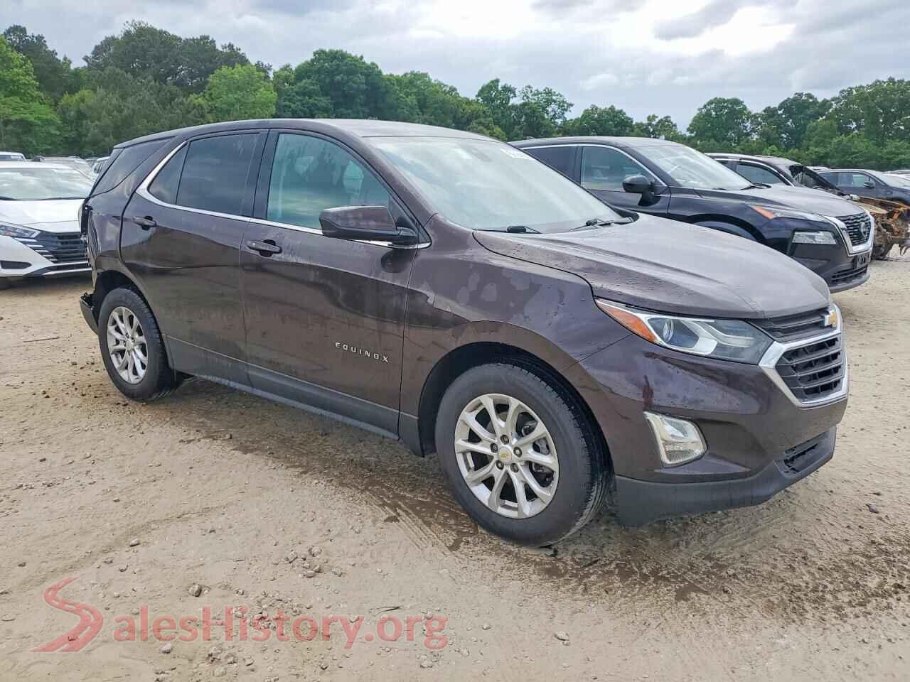 2020 CHEVROLET EQUINOX VIN 2GNAXJEV7L6157053, rear 3/4 view