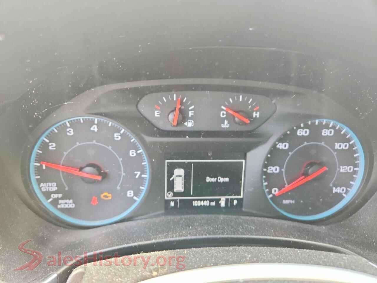 2020 CHEVROLET EQUINOX VIN 3GNAXHEV6LS600464, interior center console