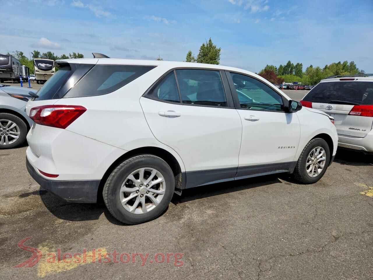2020 CHEVROLET EQUINOX VIN 3GNAXHEV6LS600464, right side view
