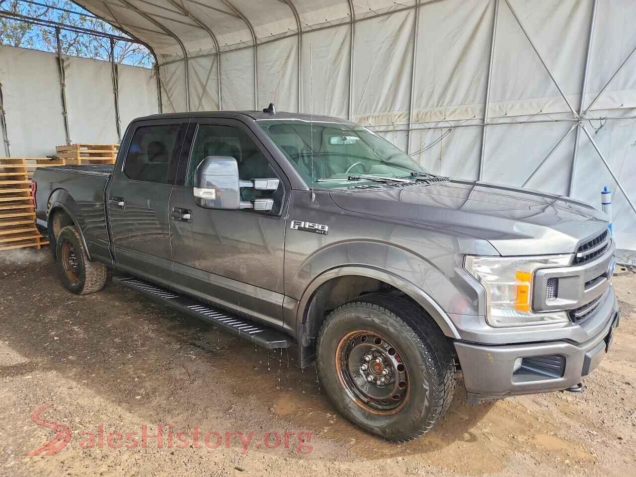 2019 FORD F150 VIN 1FTFW1E4XKFB06840, rear 3/4 view