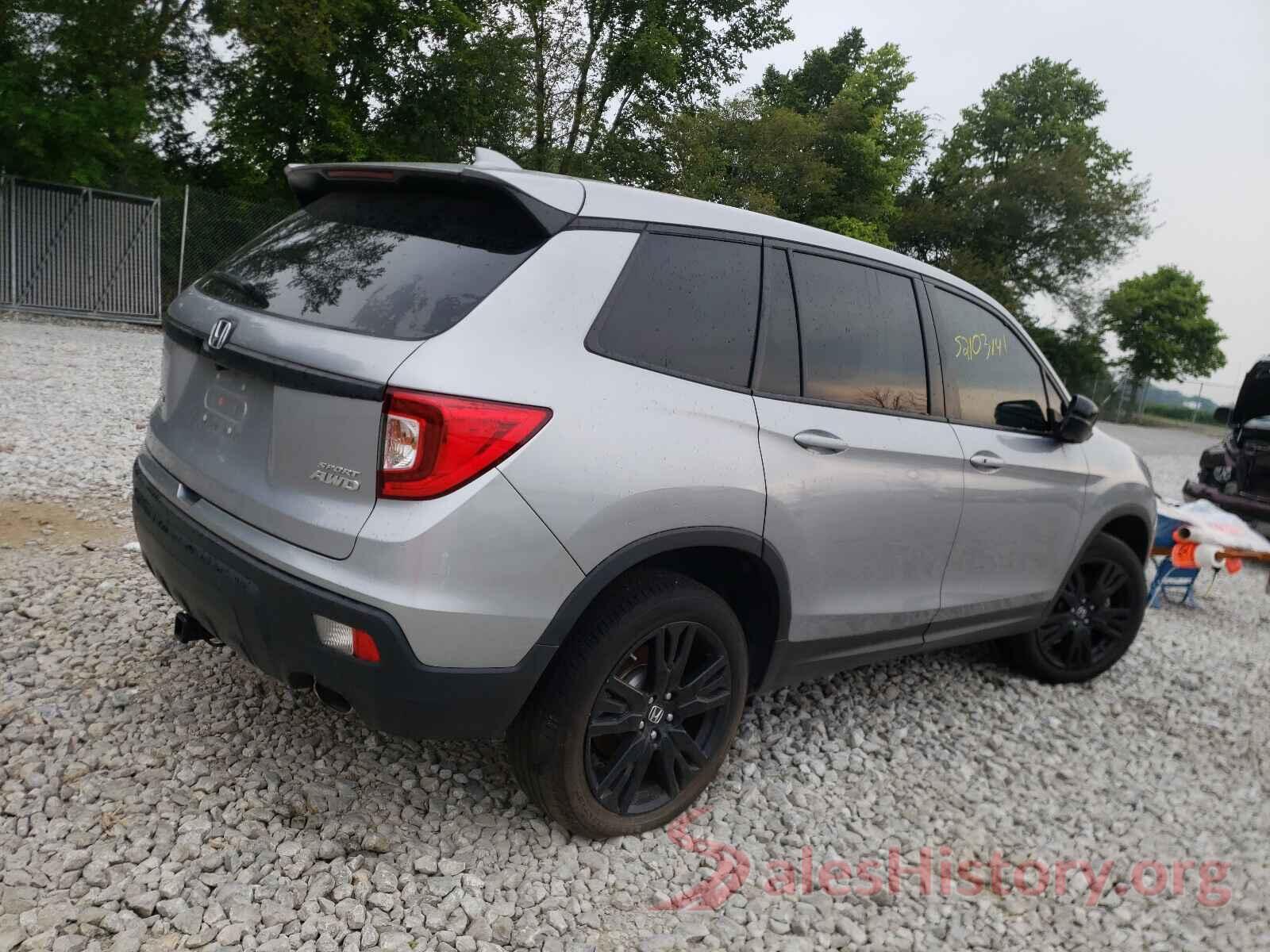 5FNYF8H23KB009656 2019 HONDA PASSPORT