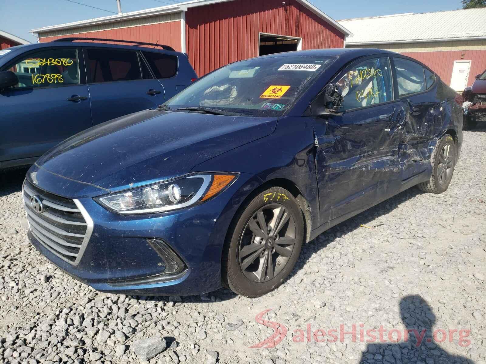 5NPD84LF7HH091123 2017 HYUNDAI ELANTRA