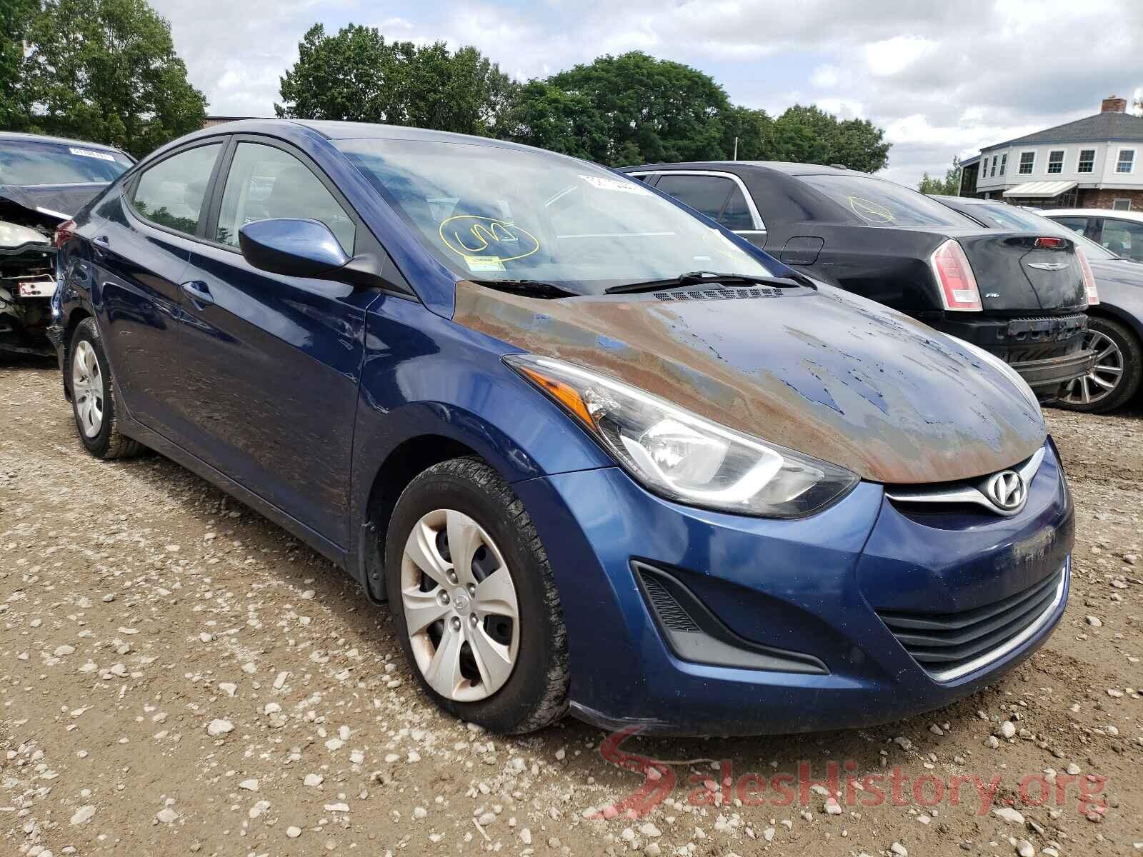 5NPDH4AE4GH685225 2016 HYUNDAI ELANTRA