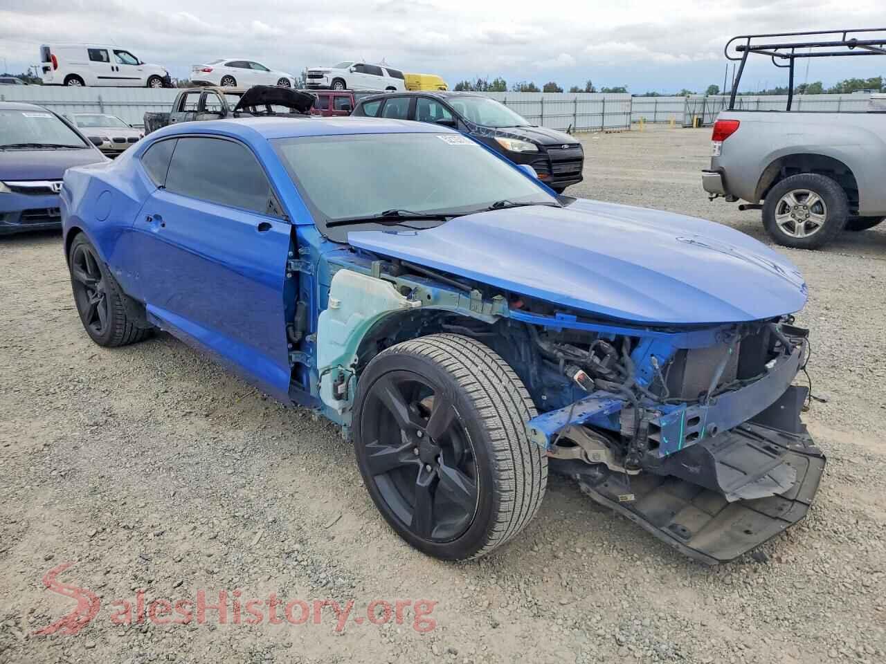2018 CHEVROLET CAMARO VIN 1G1FB1RS6J0153281, rear 3/4 view