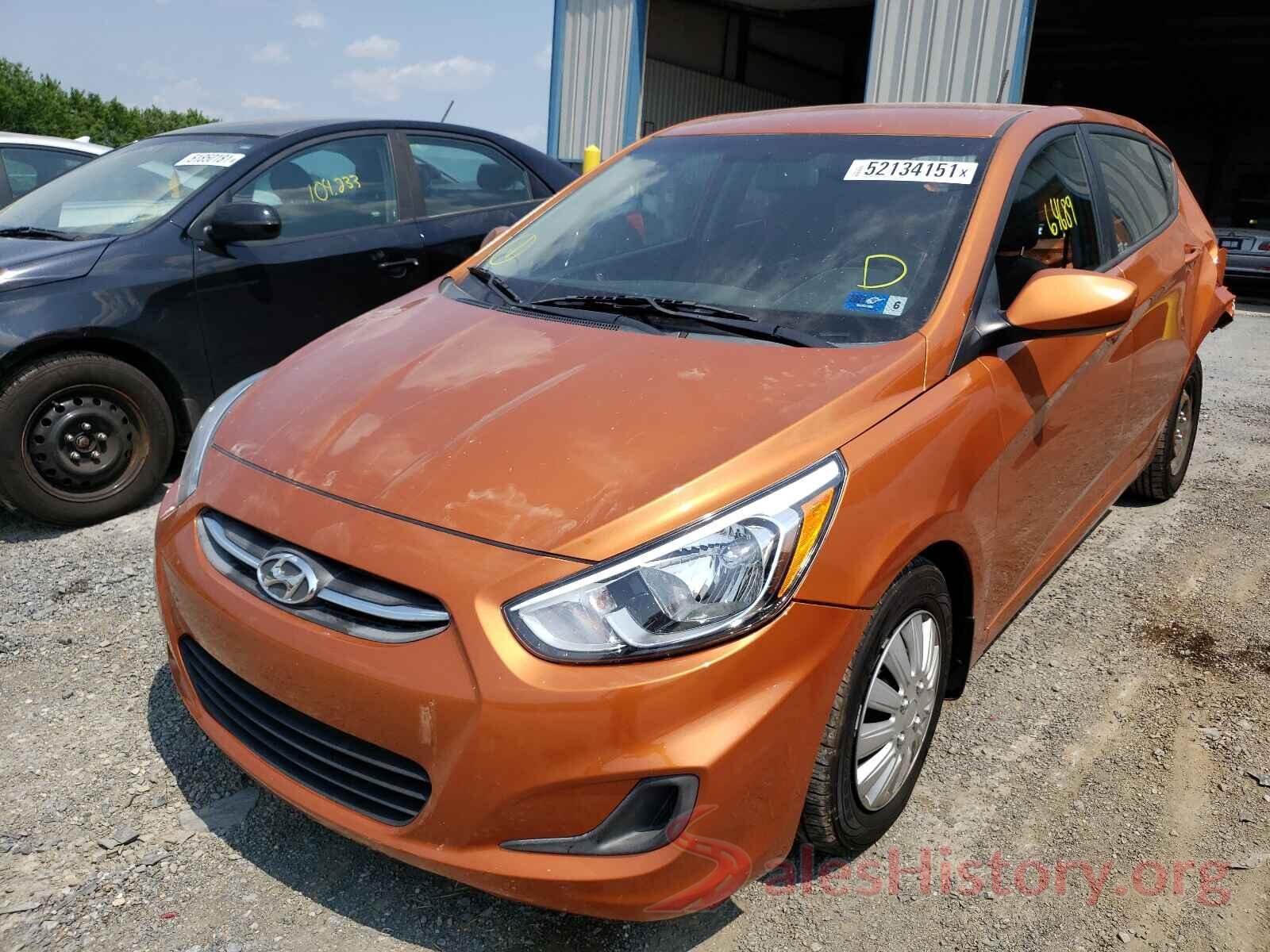 KMHCT5AE0GU258741 2016 HYUNDAI ACCENT