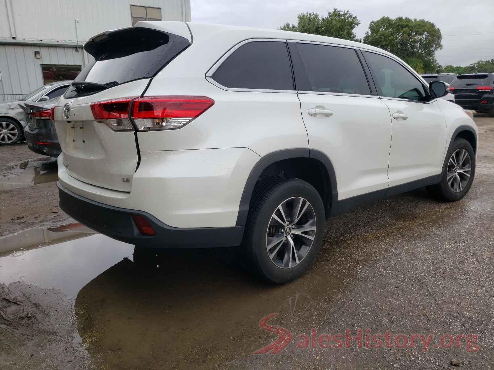 5TDZZRFH1KS305487 2019 TOYOTA HIGHLANDER