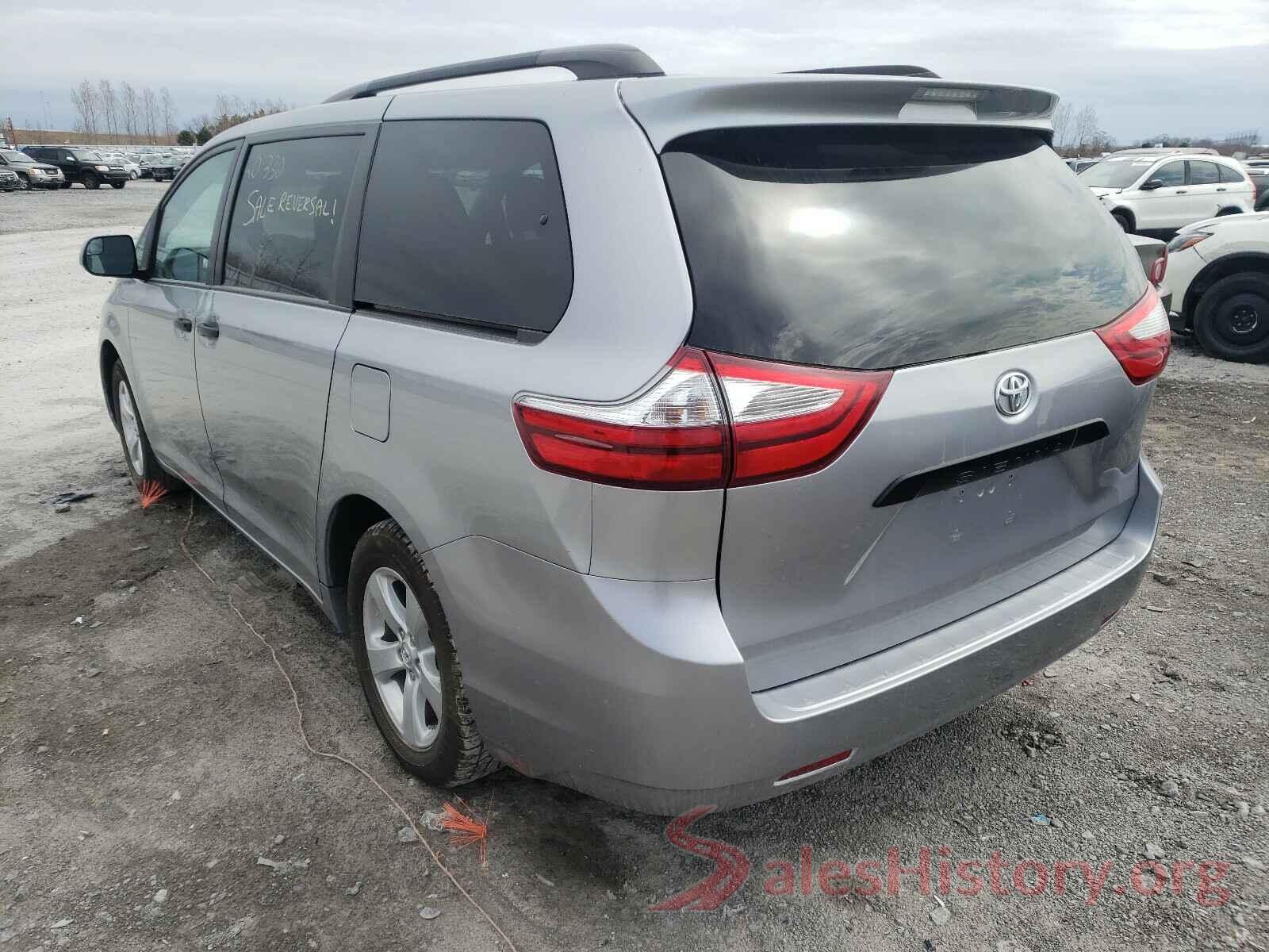 5TDZZ3DC4HS822943 2017 TOYOTA SIENNA