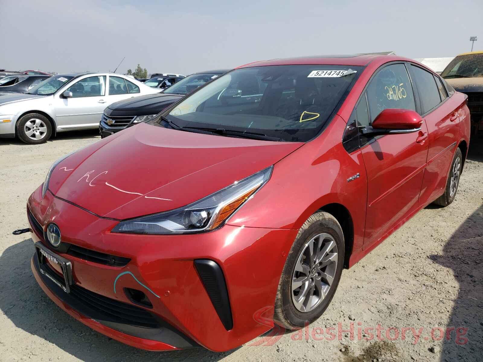 JTDKARFU0L3119755 2020 TOYOTA PRIUS