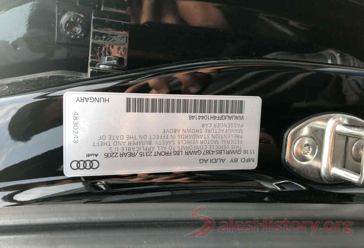 WAUAUGFF4H1044146 2017 AUDI A3