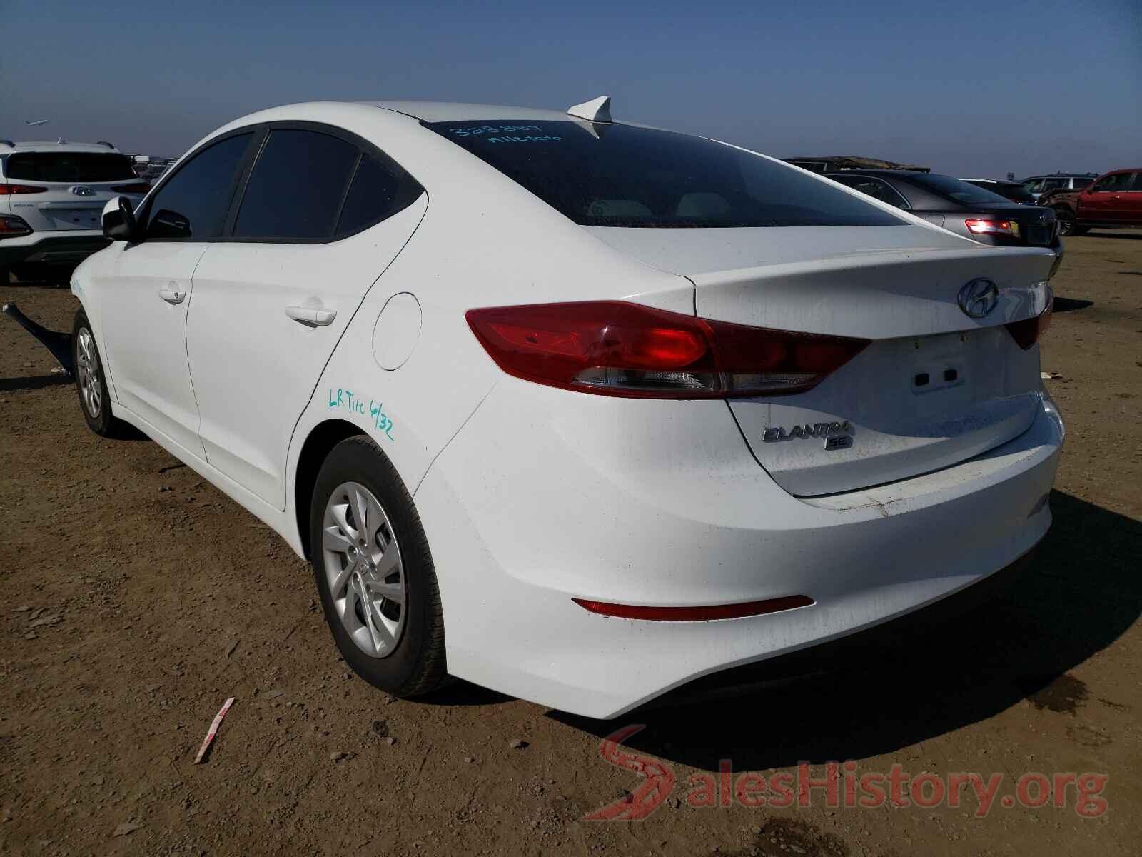 5NPD74LF1HH151917 2017 HYUNDAI ELANTRA