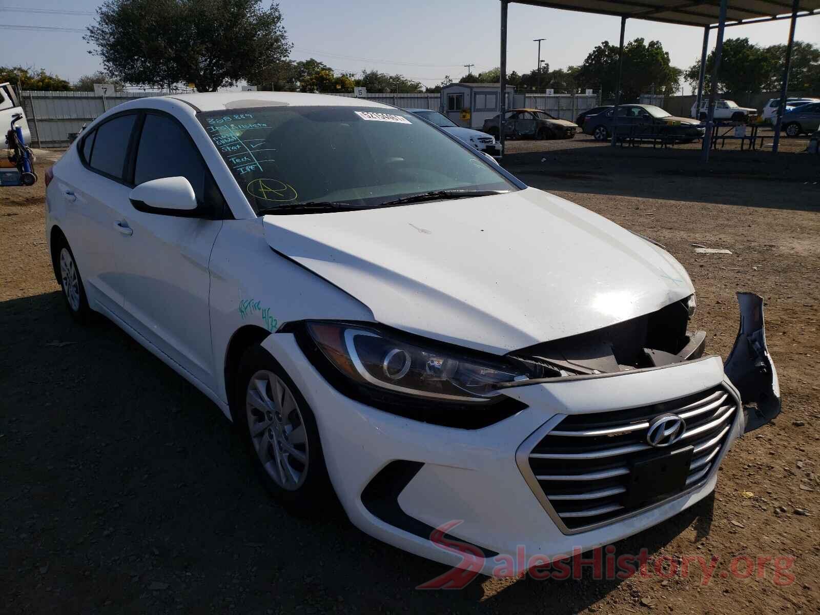 5NPD74LF1HH151917 2017 HYUNDAI ELANTRA