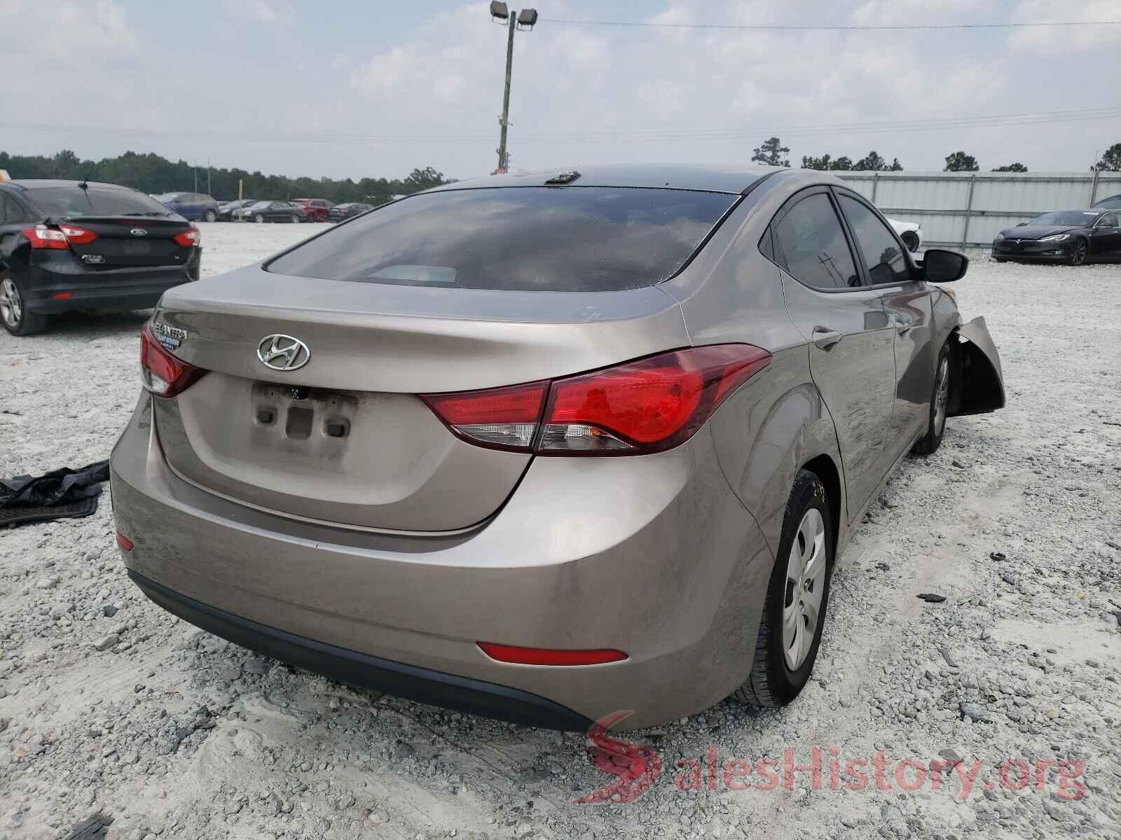 5NPDH4AE2GH754610 2016 HYUNDAI ELANTRA