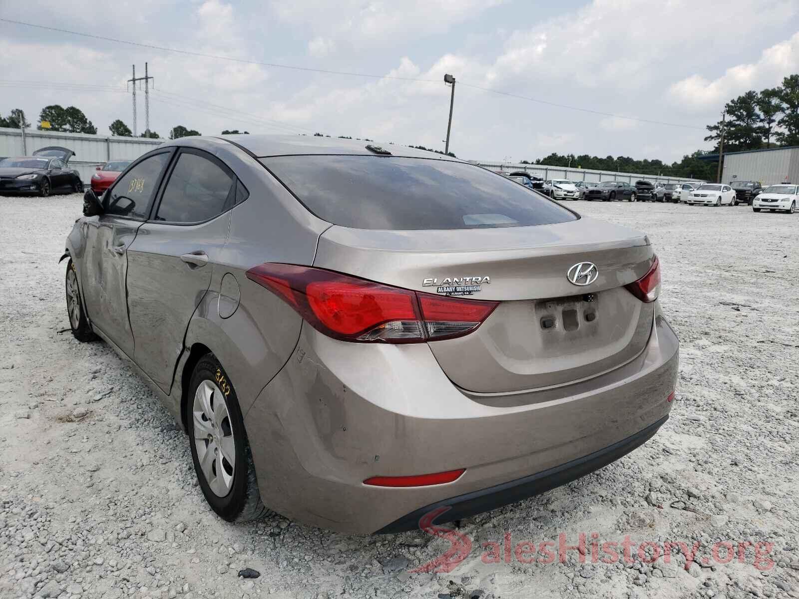 5NPDH4AE2GH754610 2016 HYUNDAI ELANTRA