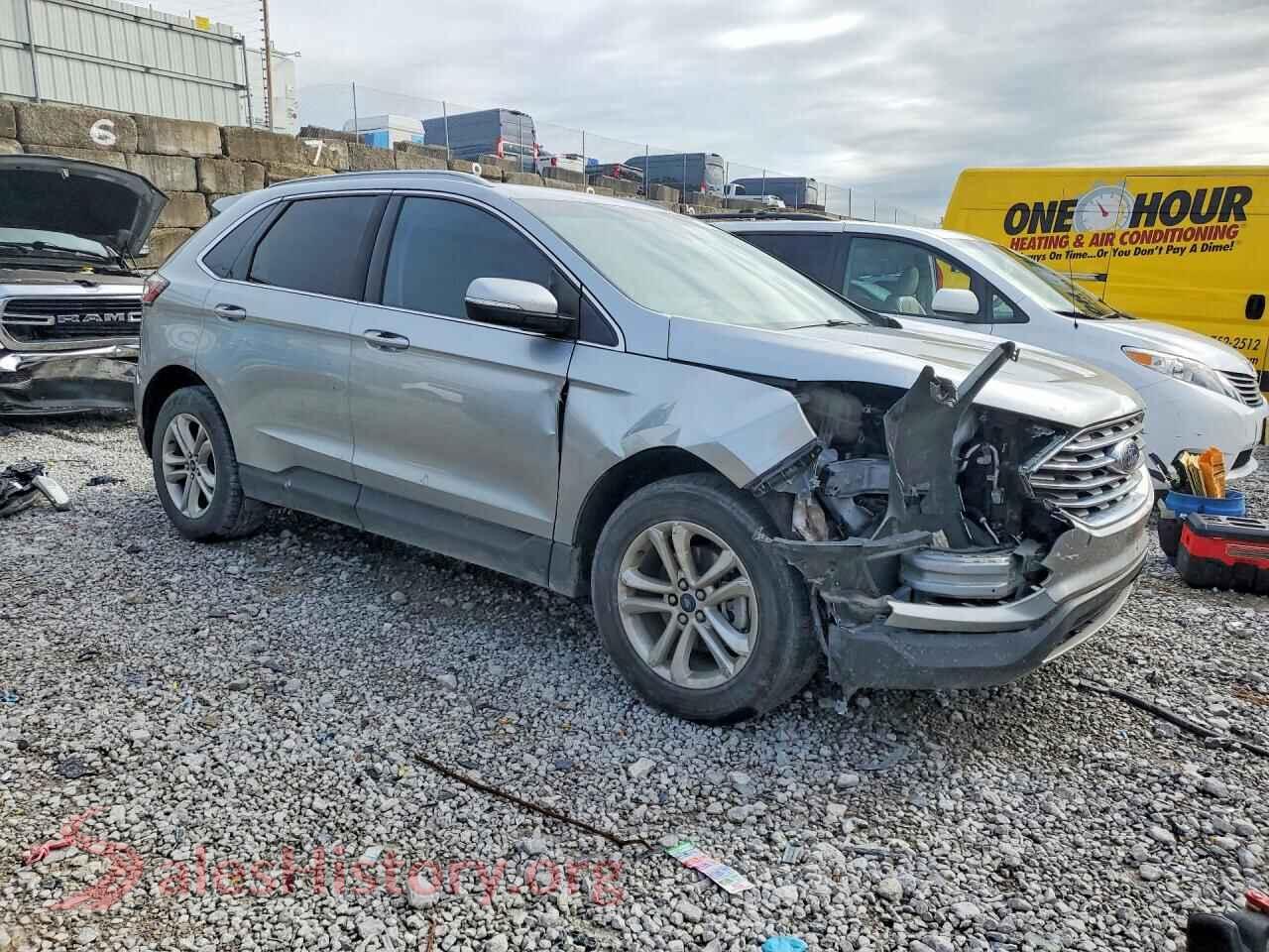 2020 FORD EDGE VIN 2FMPK3J97LBA19702, rear 3/4 view