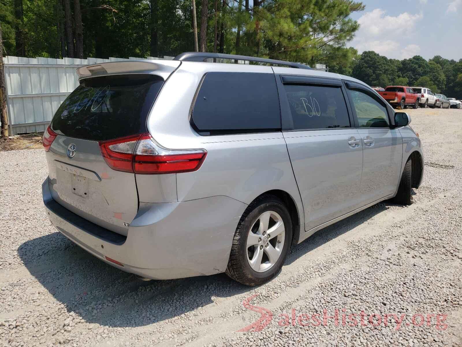 5TDKZ3DC0HS771037 2017 TOYOTA SIENNA